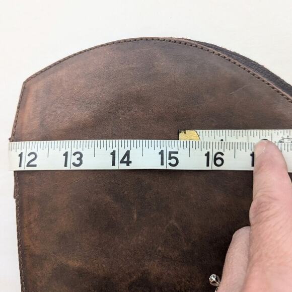 Born Shyra tall full grain leather back zipper rubber soles brown tan size 6 - Picture 9 of 10